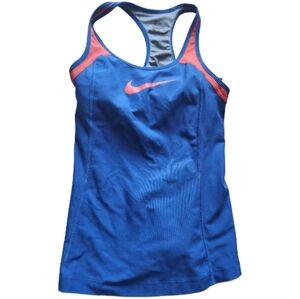 Nike medium Women's Blue and Orange Tank Top‎
